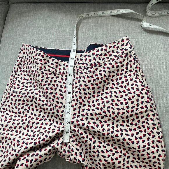 Boden Multicolor Polka Dot Cropped Career Pants Women's Size 4P Classic Office - Picture 7 of 8